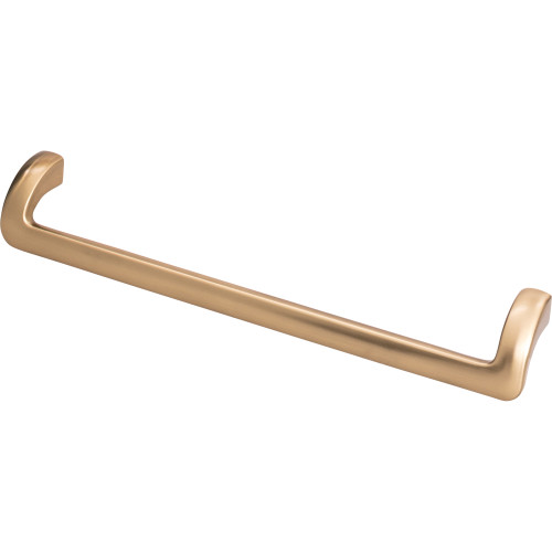 Top Knobs TK954HB: 8-13/16" cc Kentfield Offset Bar Cabinet Pull - Honey Bronze