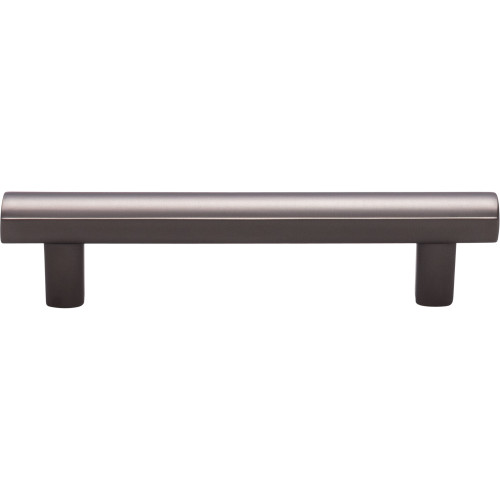 Top Knobs TK904AG: 3-3/4" cc Hillmont Square Bar Cabinet Pull - Ash Gray