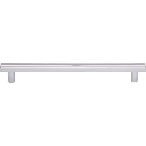 Top Knobs TK907PC: 7-9/16" cc Hillmont Square Bar Cabinet Pull - Polished Chrome