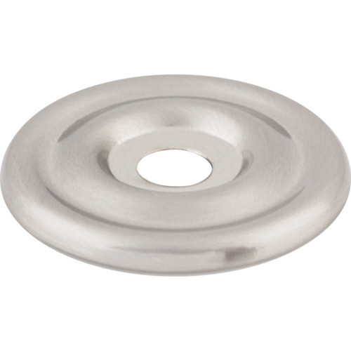 Top Knobs TK890BSN: Brixton Round Backplate - Brushed Satin Nickel