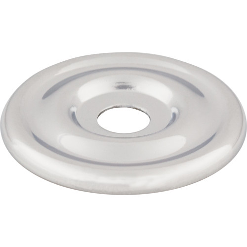 Top Knobs TK890PC: Brixton Round Backplate - Polished Chrome