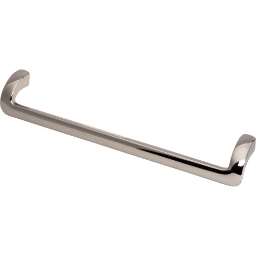 Top Knobs TK954PN: 8-13/16" cc Kentfield Offset Bar Cabinet Pull - Polished Nickel