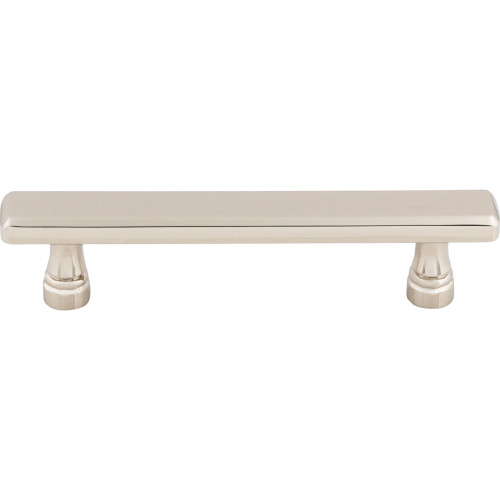 Top Knobs TK853PN: 3-3/4" cc Kingsbridge Flat Bar Cabinet Pull - Polished Nickel