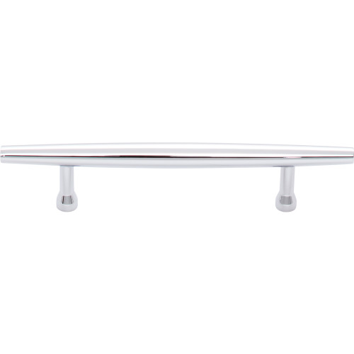 Top Knobs TK963PC: 3-3/4" cc Allendale Round Bar Cabinet Pull - Polished Chrome