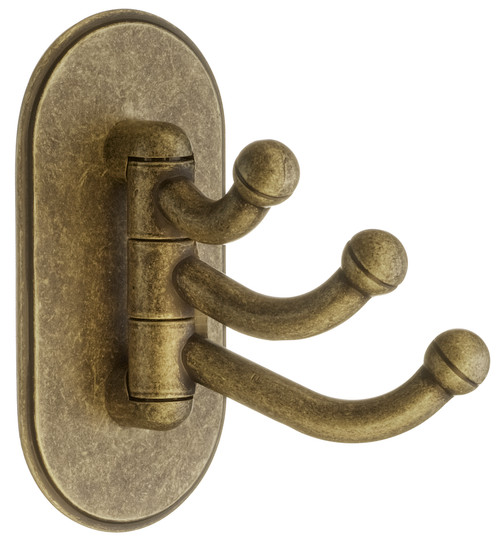 Smedbo BK1042: Beslagsboden 5 Triple Swivel Classic Wall Hook