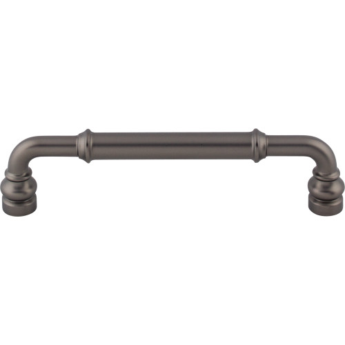 Top Knobs TK884AG: 5-1/16" cc Brixton D-Handle Cabinet Pull - Ash Gray