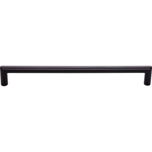 Top Knobs TK945BLK: 8-13/16" cc Kinney Round Bar Cabinet Pull - Flat Black