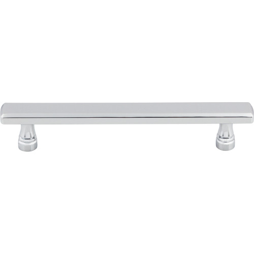 Top Knobs TK854PC: 5-1/16" cc Kingsbridge Flat Bar Cabinet Pull - Polished Chrome