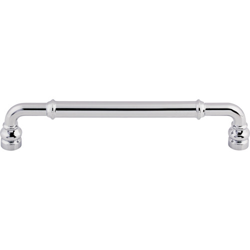 Top Knobs TK885PC: 6-5/16" cc Brixton D-Handle Cabinet Pull - Polished Chrome