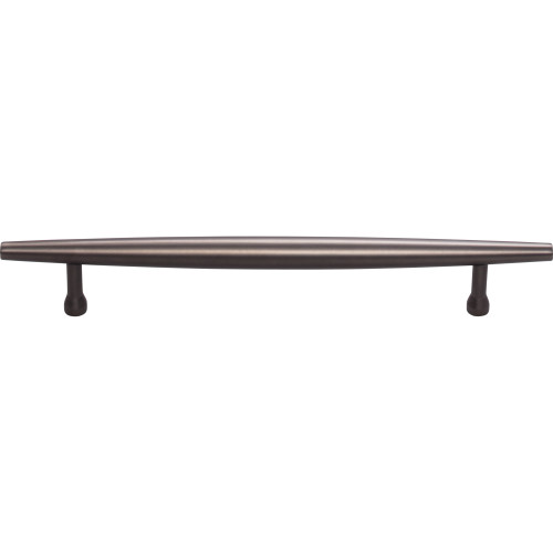 Top Knobs TK965AG: 6-5/16" cc Allendale Round Bar Cabinet Pull - Ash Gray