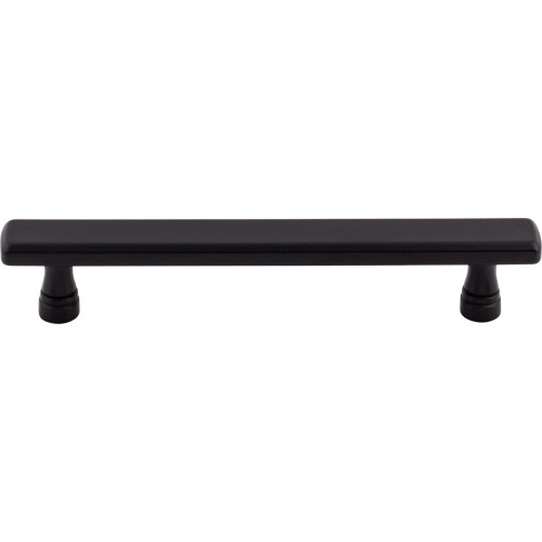 Top Knobs TK854BLK: 5-1/16" cc Kingsbridge Flat Bar Cabinet Pull - Flat Black