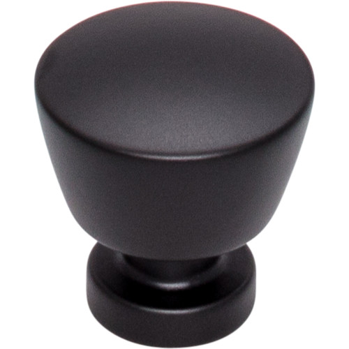 Top Knobs TK960BLK: 1-1/8" Allendale Round Cabinet Knob - Flat Black