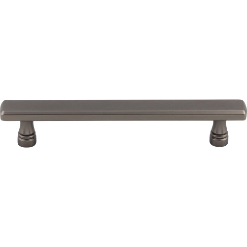 Top Knobs TK854AG: 5-1/16" cc Kingsbridge Flat Bar Cabinet Pull - Ash Gray