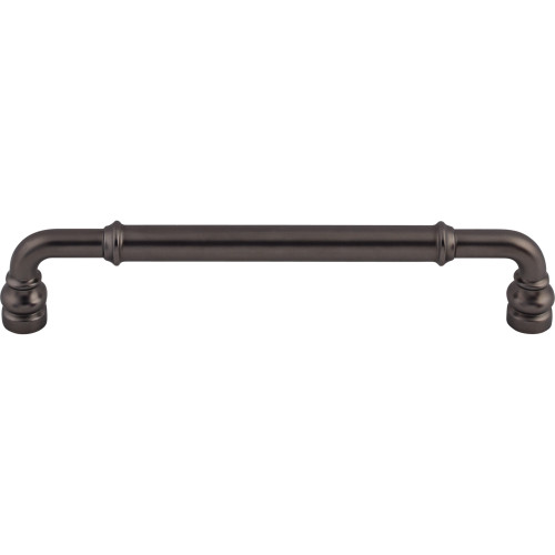 Top Knobs TK885AG: 6-5/16" cc Brixton D-Handle Cabinet Pull - Ash Gray