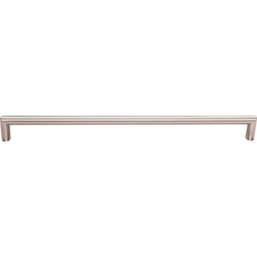 Top Knobs TK946BSN: 12" cc Kinney Round Bar Cabinet Pull - Brushed Satin Nickel