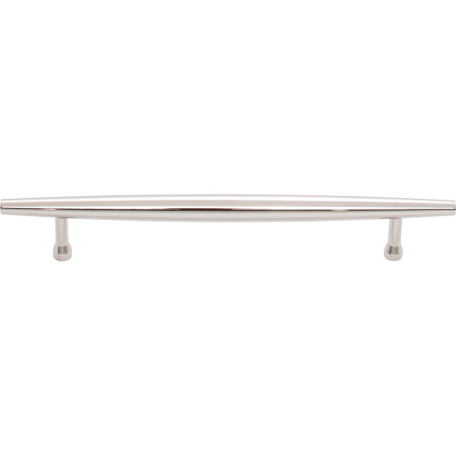 Top Knobs TK965PN: 6-5/16" cc Allendale Round Bar Cabinet Pull - Polished Nickel