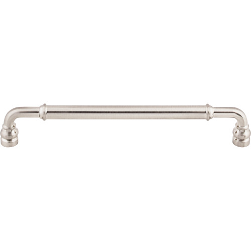 Top Knobs TK886BSN: 7-9/16" cc Brixton D-Handle Cabinet Pull - Brushed Satin Nickel