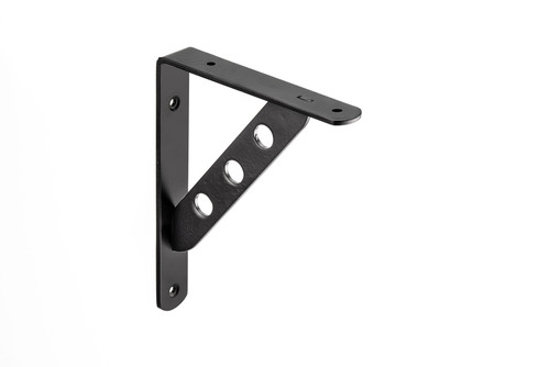 Richelieu BP9445197900: 6-7/32" Rustic Forged Iron Decorative Shelf Support - Matte Black Richelieu BP9445197900: 6-7/32" Rustic Forged Iron Decorative Shelf Support - Matte Black