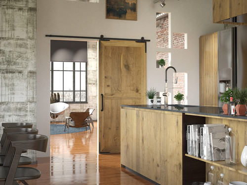 Richelieu BP9544195900: 7-3/4" Traditional L-Shaped Corner Bracket for Barn Door - Matte Black