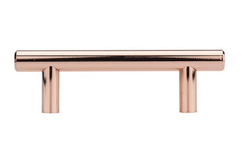 Richelieu BP20576191: 3" cc Contemporary Round Bar Cabinet Pull - Polished Copper Richelieu BP20576191: 3" cc Contemporary Round Bar Cabinet Pull - Polished Copper