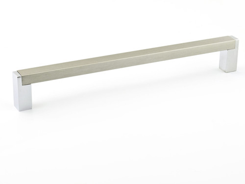 Richelieu BP801192140: 192mm cc Laconia Cabinet Pull - Brushed Nickel/Polished Chrome Richelieu BP801192140: 192mm cc Laconia Cabinet Pull - Brushed Nickel/Polished Chrome