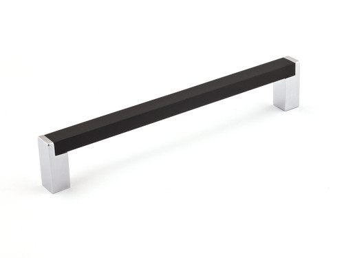 Richelieu BP801256140900: 256mm cc Laconia Cabinet Pull - Matte Black/Polished Chrome Richelieu BP801256140900: 256mm cc Laconia Cabinet Pull - Matte Black/Polished Chrome