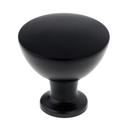 Richelieu BP872034900: 34mm Acadia Cabinet Knob - Black Richelieu BP872034900: 34mm Acadia Cabinet Knob - Black