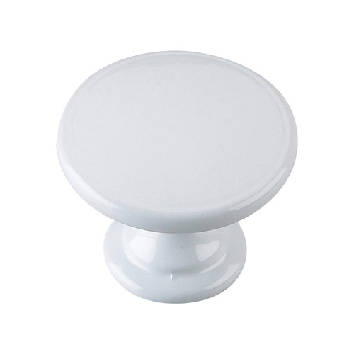 Richelieu BP88130: 1-3/4" Marseille Cabinet Knob - White Richelieu BP88130: 1-3/4" Marseille Cabinet Knob - White