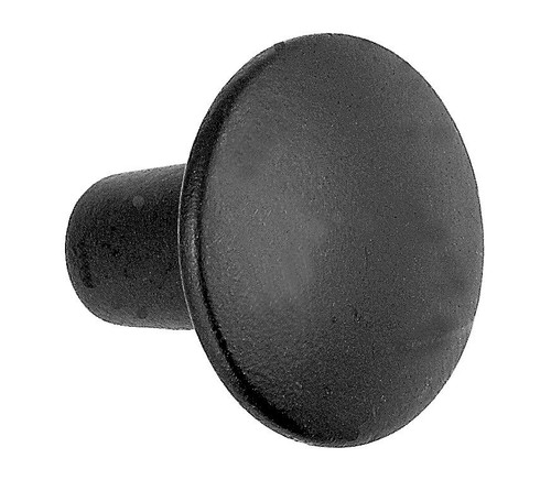Richelieu BP0947100900: 1" Traditional Round Forged Iron Cabinet Knob - Matte Black