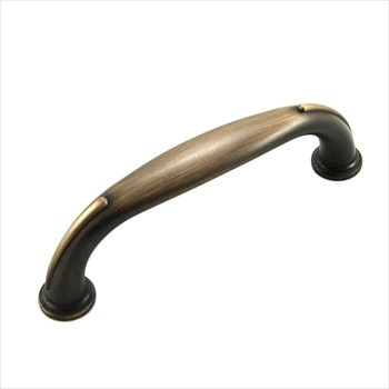 RKI CP-626-BE: 96mm cc Fullerton D-Handle Cabinet Pull - Brushed English