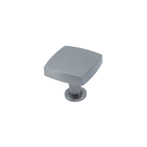 Century Hardware 10715-MSN: 1-3/16" Modern Geo Square Cabinet Knob - Matte Satin Nickel