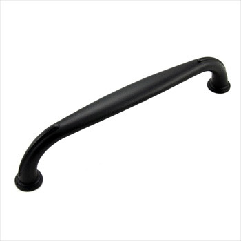 RKI CP-627-BL: 6" cc Fullerton D-Handle Pull - Black