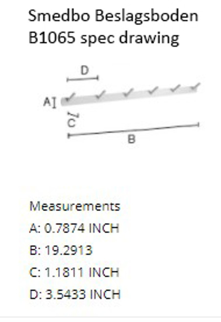 https://cdn11.bigcommerce.com/s-40wxilo4jg/images/stencil/500x659/products/414656/388405/Smedbo_Beslagsboden_B1065_6_hook_rack_drawing__06087.1618253666.jpg?c=2