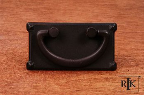 RKI CF-5260-RB: 1-1/2" cc Rectangular Base Drop Bail Cabinet Pull - Oil Rubbed Bronze