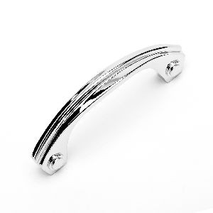 RKI CP-3617-PN: 3" cc Plain Bow Cabinet Pull - Polished Nickel