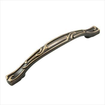 RKI CP-656-BE: 5" cc Nottingham Bow Cabinet Pull - Brushed English