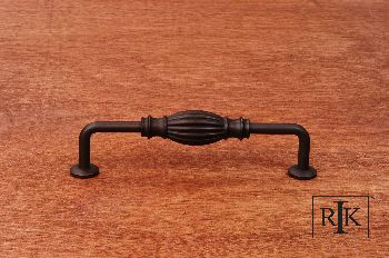 RKI CP-3718-RB: 5" cc Indian Drum D-Handle Cabinet Pull - Oil Rubbed Bronze