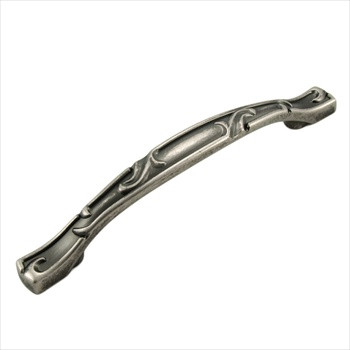 RKI CP-656-WN: 5" cc Nottingham Bow Cabinet Pull - Weathered Nickel