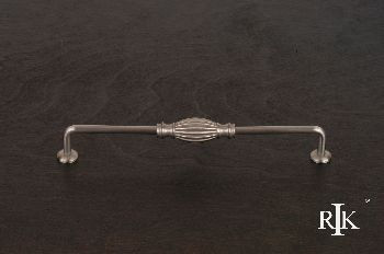 RKI CP-3719-P: 8" cc Indian Drum Vertical Cabinet Pull - Pewter