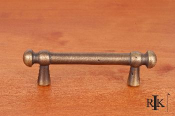 RKI CP-20-AE: 3" cc Distressed Decorative Rod Cabinet Pull - Antique English