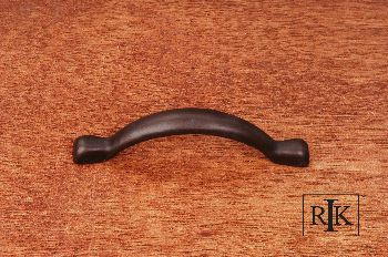 RKI CP-3711-RB: 3" cc Smooth Decorative Bow Cabinet Pull - Oil Rubbed Bronze