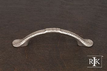 RKI CP-3712-P: 3" cc Slim Bow Cabinet Pull w/Divet Indents - Pewter