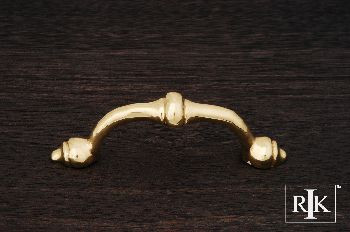 RKI CP-25: 3" cc Beauty Cabinet Pull - Polished Brass