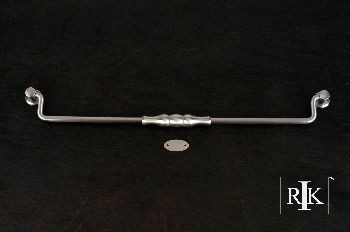 RKI CP-3706-P: 12" cc Beaded Middle Drop Bail Cabinet Pull - Pewter