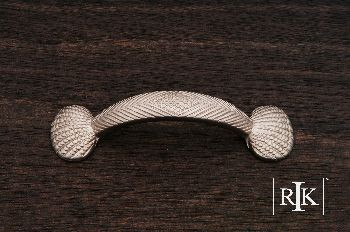RKI CP-413-P: 3" cc Shell at Ends Cabinet Pull - Pewter