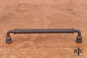 RKI CP-802-RB: 8" cc Twisted Cabinet Pull - Oil Rubbed Bronze