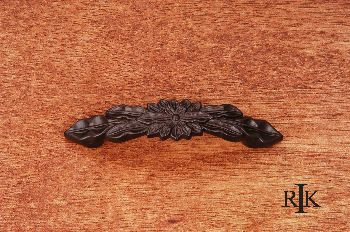 RKI CP-82-RB: 3" cc Flower Cabinet Pull - Oil Rubbed Bronze