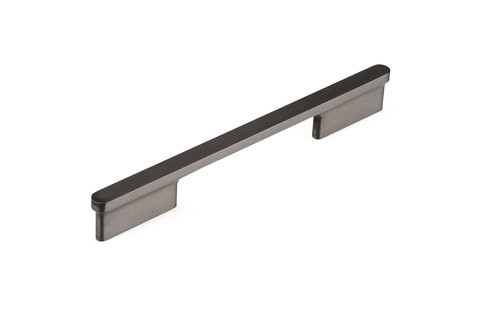 Richelieu 863616092: 160mm cc Inspiration Flat Bar Cabinet Pull - Brushed Black Nickel