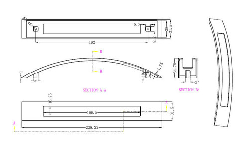 Richelieu BP8877192195: 192mm cc Fulton Cabinet Pull - Brushed Nickel/Black Richelieu BP8877192195: 192mm cc Fulton Cabinet Pull - Brushed Nickel/Black
