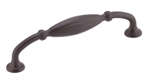 Richelieu 80718128ORB: 128mm cc Madeleine D-Handle Cabinet Pull - Oil-Rubbed Bronze